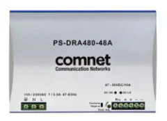 ComNet PS-DRA480-48A - Nätaggregat (kan monteras på DIN-skena) - AC 115/230 V - 480 Watt