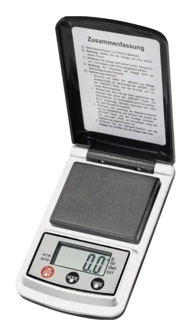 VOLTCRAFT PS-200B Fickvåg Vägningsområde 200 g Läsbarhet 0.1 g batteri