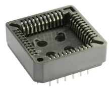 econ connect PLCC84, Rak, Polybutylentereftalat (PBT), Plåtburk, 30 mO, -55 - 85 ° C, 6,94 g