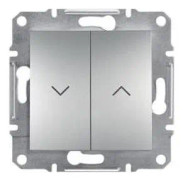 Schneider Electric tryckknapp för jalusi Asfora skruvplintar utan ram aluminium (EPH1300361)