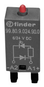 Plug-in-modul Med fri drift-diod, med lysdiod 10 st Finder 99.80.9.024.90.0 N/A Passar modell: Finder 94.54.1, Finder 94.84.3, Finder 95.85.3, Finder