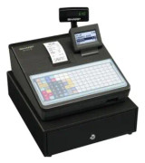Sharp XE-A217B - Kassaregister - 2000 PLU:er - svart