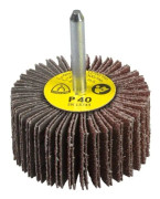 Klingspor 13051"KM 613" Grit 60 Abrasive Mop, Brown/Silver, 60 x 30 x 6 mm