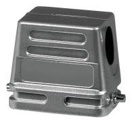 Amphenol C146 10G016 500 1-40 Cylinderhus 2 tvärstänger, 1 kabeluttag på sidan, låg konstruktion 40 st