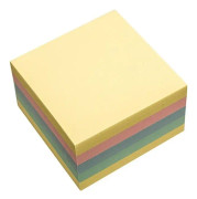 Självhäftande block 75x75mm pastell D.RECT