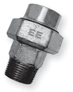 Opal Flare Nut U12 Straight Connector, 3/4" Female & Male Zinc Plated - 331-5V
