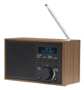 Denver DAB-46DARK GREY, Analog & Digital, DAB+,FM, 2 W, LCD, Sort, Brun