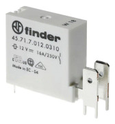 Finder 45.71.7.024.0311 Printrelæ 24 V/DC 16 A 1 x sluttekontakt 50 stk