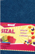 Polsirhurt Sisal i ark glitter j.blue 20x30