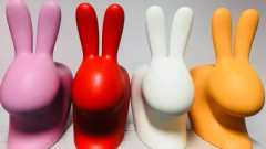 Qeeboo rabbit Chair Baby Red