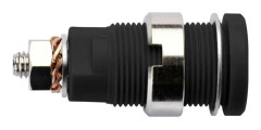 Schützinger SEB 6445 Ni / GNGE Säkerhets Labhylsa Hona inbyggd vertikal Stift-Ø: 4 mm Grön, Gul 1 st