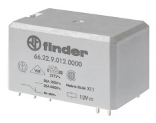 Finder 66.22.9.110.0000 Printrelæ 110 V/DC 30 A 2 x omskifter 10 stk
