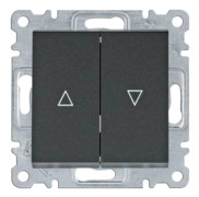Hager Polo Lumina Bi-stable shutter connector black WL0313