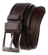 Rovicky Leather belt for men classic Rovicky 105 buckle