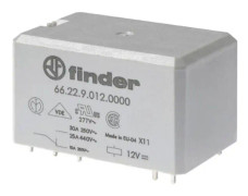 Finder 66.22.9.024.0001 Printrelæ 24 V/DC 30 A 2 x omskifter 10 stk