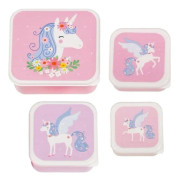 A Little Lovely Company Matlådor 4-pack (Enhörning)