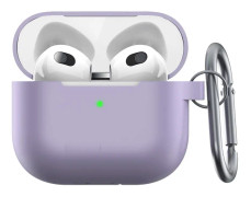 KeyBudz PodSkinz Elevate Series - Skyddande silikonfodral för dina Airpod 3 - Rosa