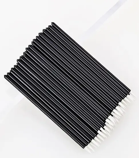 10-pack Sminkborste Eyelinerpensel (svart/vit)