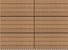 Medina Markplattor 6 st WPC 60x30 cm 1,08 m² brun