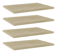 Medina Hyllplan 4 st sonoma-ek 40x30x1,5 cm spånskiva