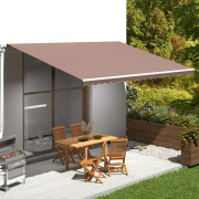 Medina Markisväv brun 5x3,5 m