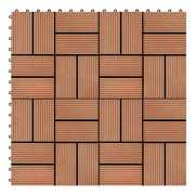 Medina Trall 22 st 30x30 cm 2 kvm WPC teakfärg