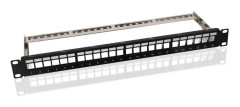 Goobay 95743, RJ-45, Svart, Stativmontering, 1U