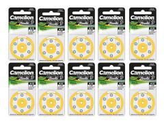Hörapparatsbatterier nr 10 Gul 60-pack