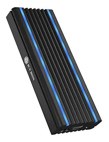 ICY BOX IB-1824ML-C31 - Förvaringslåda - M.2 - M.2 NVMe Card - USB 3.2 (Gen 2) - svart