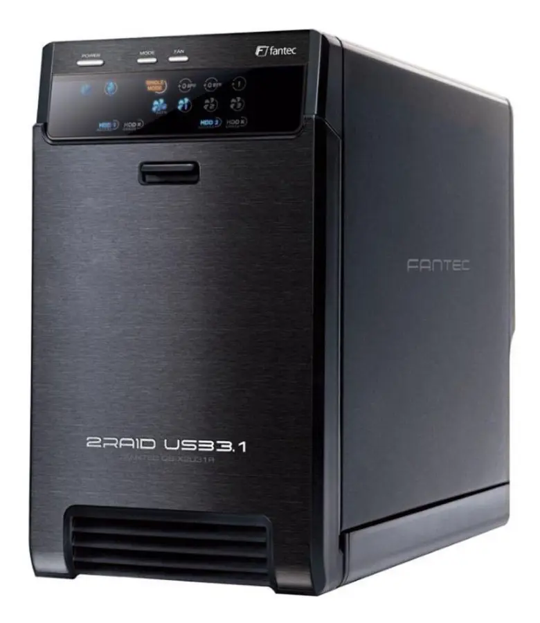 FANTEC QB-X2U31R - Hårddiskarray - 2 fack (SATA-600) - USB 3.1 (extern)