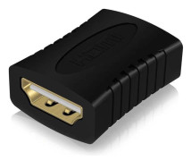 ICY BOX IB-CB005 - HDMI-anslutning - HDMI hona till HDMI hona - svart