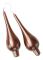 DROP METALLIC droppljus 2-pack - höjd 18 cm