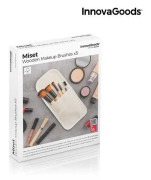 Set med makeup-borstar i trä med bärväska Miset InnovaGoods 5 Delar