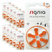 13 60-Pack Signia - Hörapparatsbatterier 10 kartor
