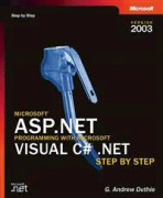 Microsoft ASP.NET Programming with Microsoft Visual C# .NET Version 2003 St