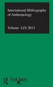 IBSS: Anthropology: 2013 Vol.59