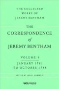 The Correspondence of Jeremy Bentham, Volume 3