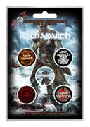Amon Amarth badge pack viking band logo Death Metal Official 5 x Pin Button One Size