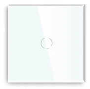 Kristallglaspanel dimmer vit svart gloden dimmer