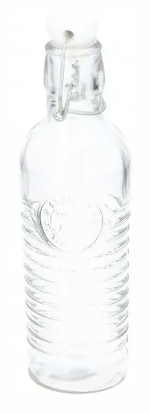 flaskfäste 500 ml glas transparent