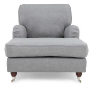 LYNN Schäslongfåtölj Chenille Beige