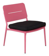 LIZZY Loungestol med Dyna Rosa/Svart