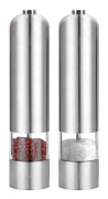 2-Pack - Elektriska Salt & Pepparkvarn i Rostfritt