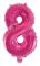 folieballong nummer 0 41 cm rosa