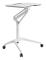Segenn's Rolling Laptop Desk - Laptop Standards - Höjdjusterbar - Stående skrivbord - Mobil med hjul - Passar även som sittbord - Vit