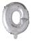 Folieballong med bokstäver i silver 41 cm