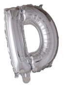 Folieballong med bokstäver i silver 41 cm