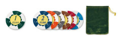 pokerchips 14,5 gram 101 delar