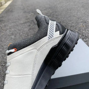 Golfskor för män, sportsneakers i äkta läder
