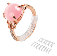 Ringstorleksjusterare 12 delar Transparent